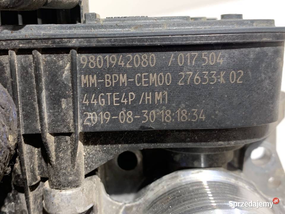 PRZEPUSTNICA CITROEN C4 CACTUS 9801942080 12 110 osobowe