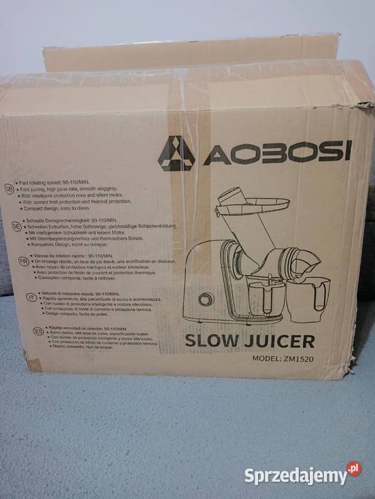 wyciskarka wolnoobrotowa slow juicer marki Oborniki