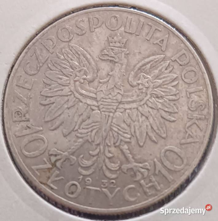 10 Głowa kobiety 1932 zzmoryginał2 Numizmatyka Konin