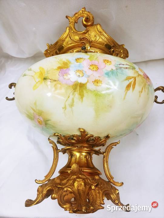 Śliczny wazon Brąz Porcelana Empir 19 w Nowa Sól