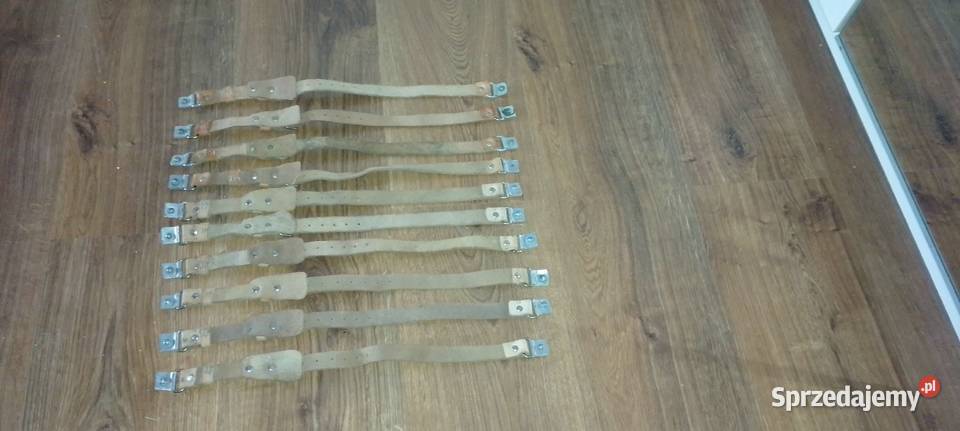 Skórzane paski do hełmów wojskowych PRL loftt Jarosław