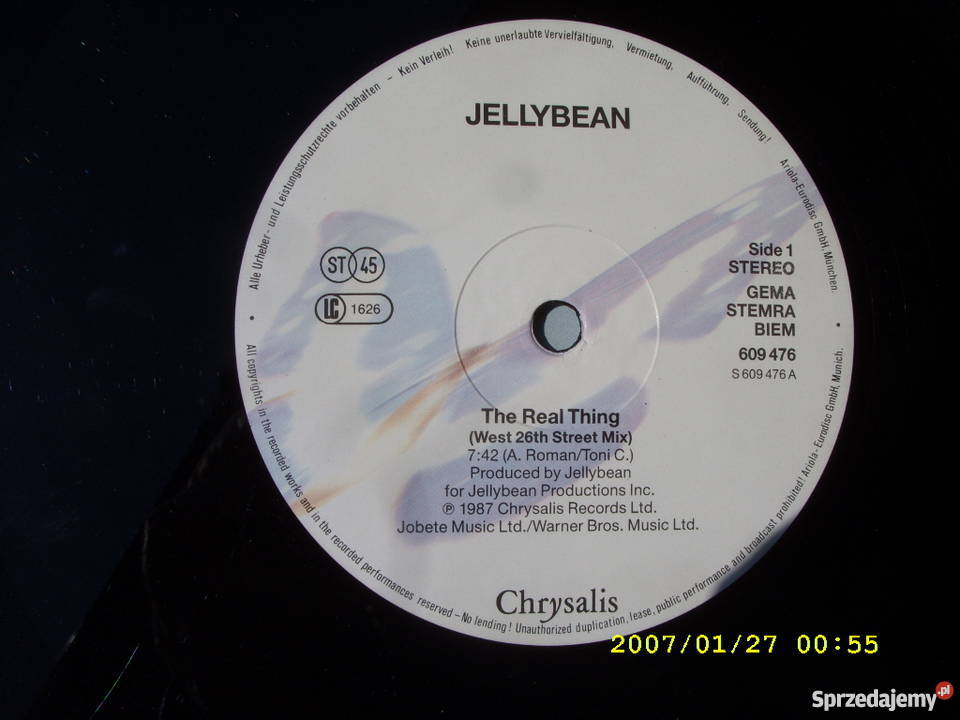 Singiel 12 Soul JELLYBEANTHE REAL THING Muzyka dolnośląskie Wołów