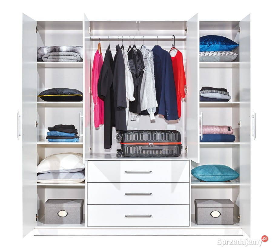 Szafa Bali D4 z opcją nadstawki 4 kolory lustra Wieruszów