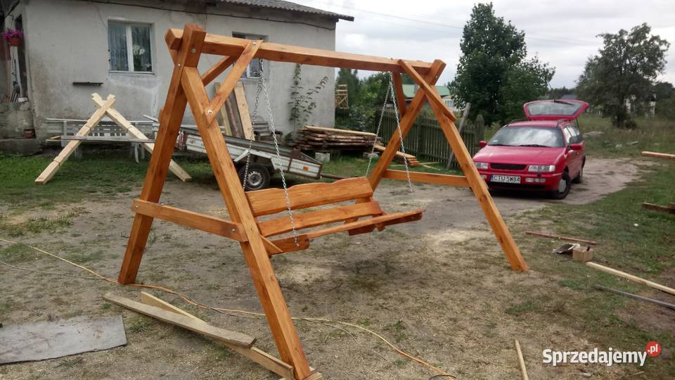 Huśtawka Ogrodowa z kantówki Tuchola