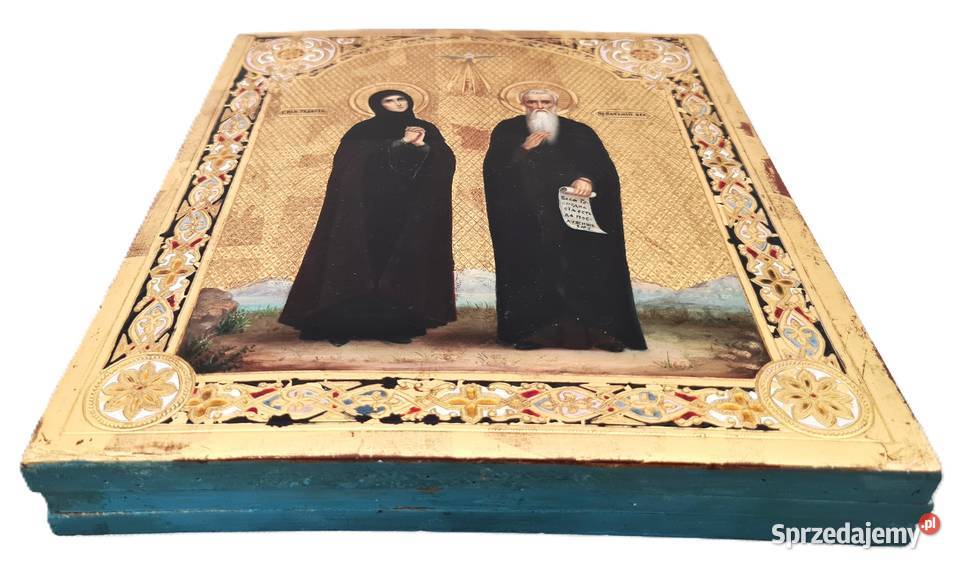 Ikona Święta Eudokia Święty Pachomiusz Wielki mazowieckie Warszawa sprzedam