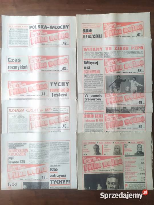 Tygodnik Piłka Nożna rocznik 1975 miękka Łódź