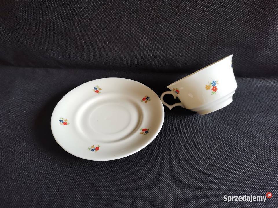 Stara filiżanka Łucja porcelana Giesche Art Deco