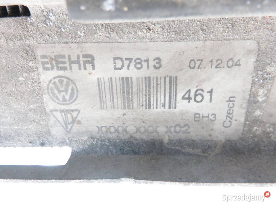 CHŁODNICA WODY VW TOUAREG I 50 TDI 7L6121253F