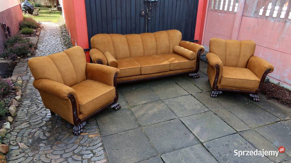 Wspaniały Komplet Wypoczynkowy Sofa 3 os 2 Ziębice