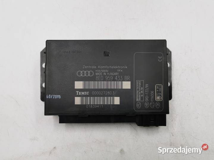 Moduł Komfortu Sterownik Audi A4 B6 B7 osobowe Części samochodowe