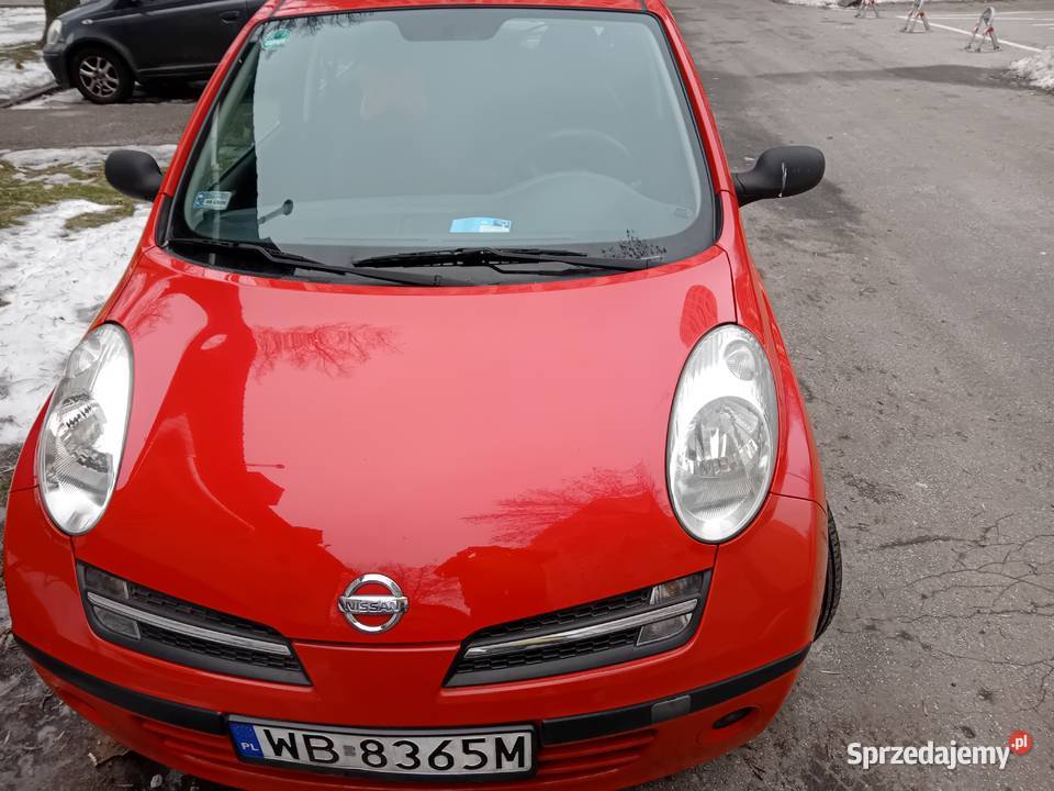 Nissan Micra K12 2005 r przebieg około poduszka powietrzna mazowieckie Warszawa