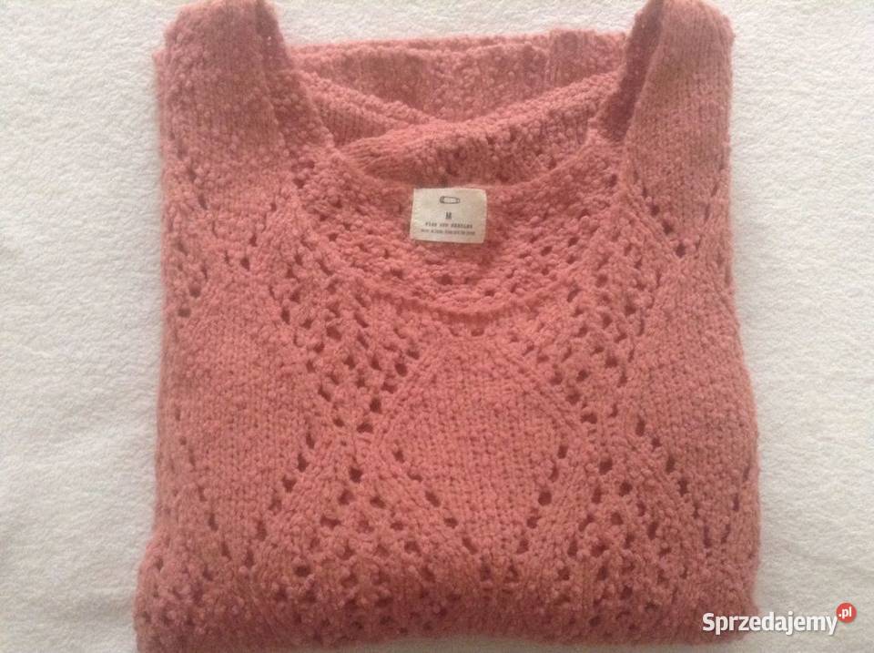 Rękodzieło ażurowy sweterek damski L