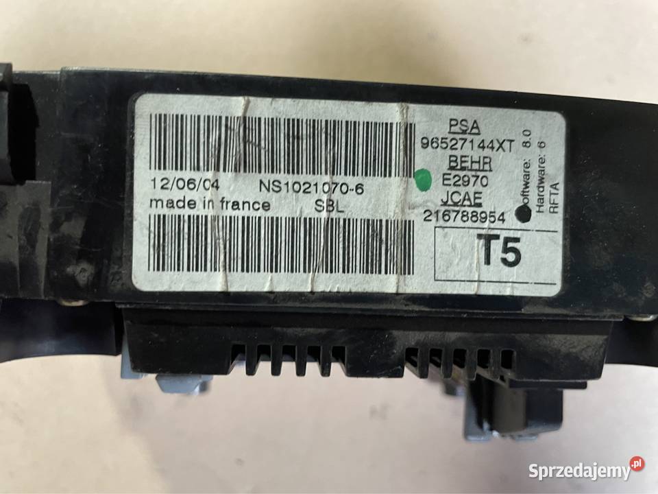 96527144XT panel nawiewu klimatyzacji Peugeot Szczecin