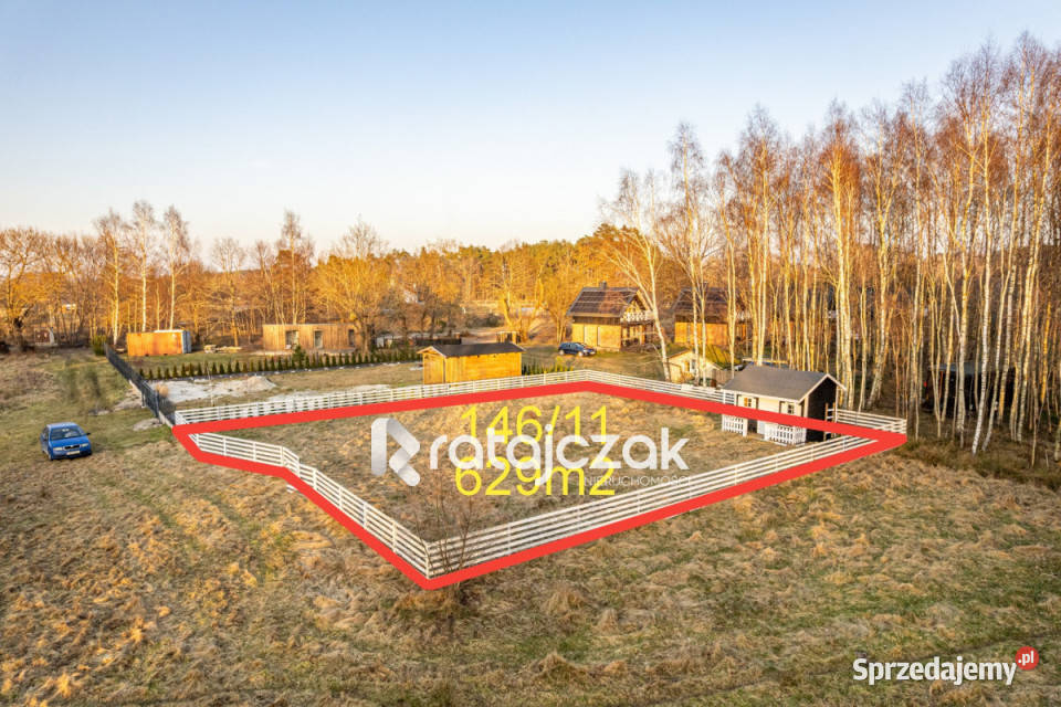 Działka 629m2 Żarnowska Dębowa 28m Sprzedaż pomorskie