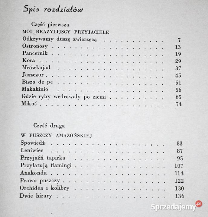 Zwierzęta z lasu dziewiczego Arkady Fiedler Pozostałe Chełm sprzedam