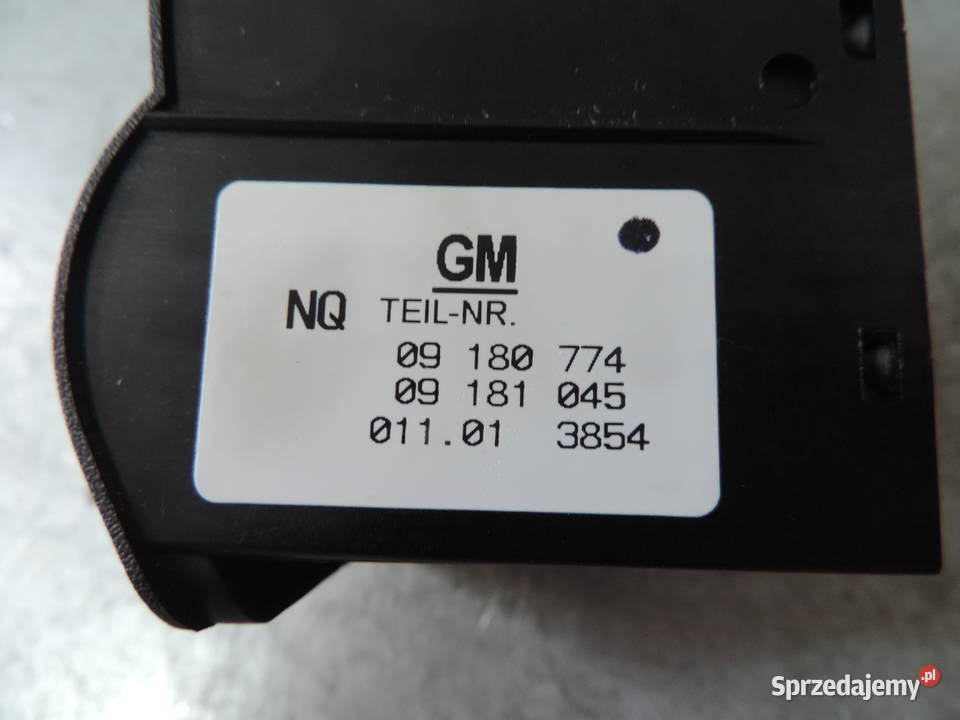 OPEL ASTRA II G PRZEŁĄCZNIK ŚWIATEŁ 09180774 osobowe Nowy Sącz