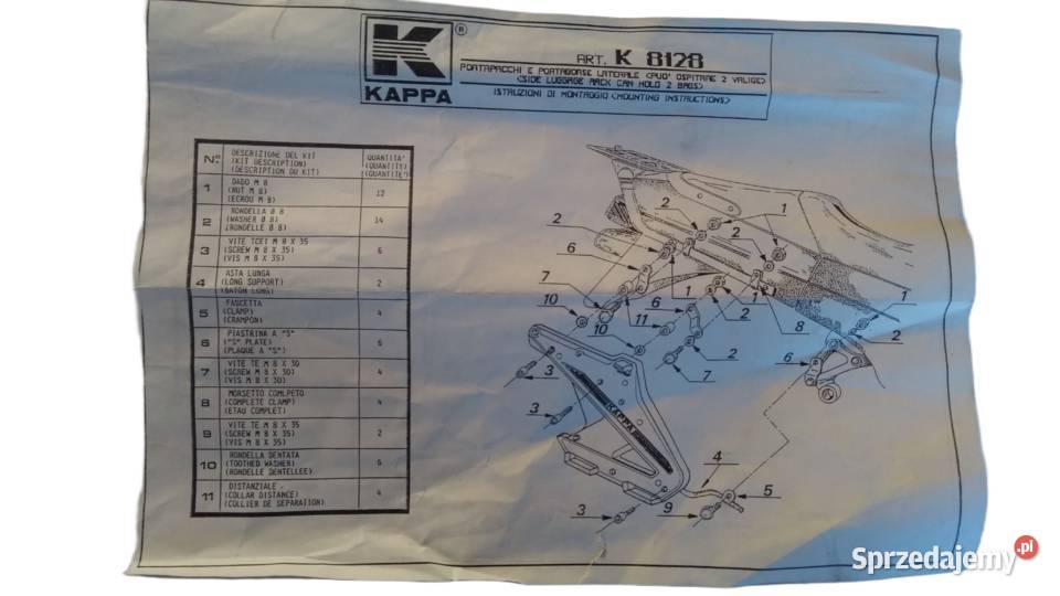 STELAŻ POD KUFER UCHWYT MOCOWANIE KAPPA Bielsk Podlaski