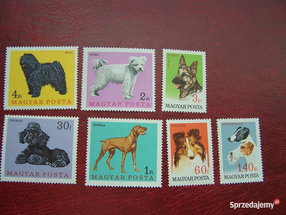 Węgry 1967 MNH Mi 233743 Fauna Psy Tychy