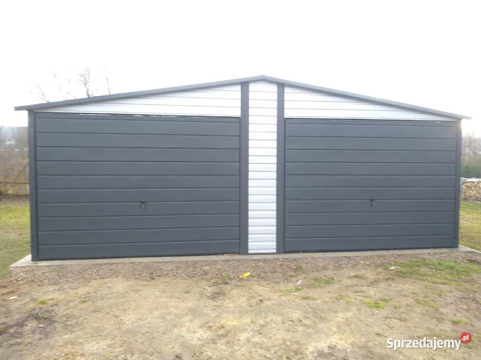 Garaż z płyt warstwowych 6x5 dwuspadowy Radom