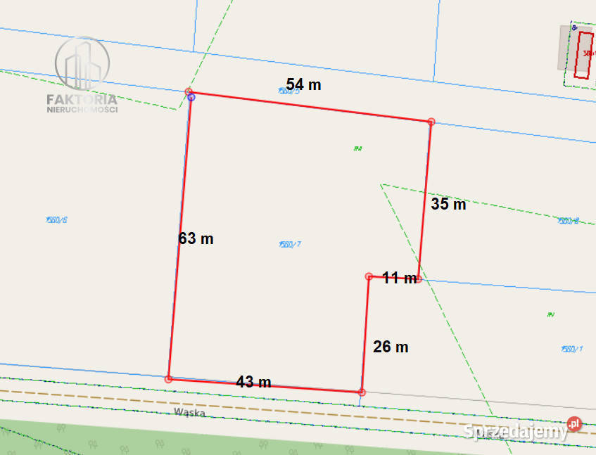 sprzedaży działki 3048m2 Karakule Sprzedaż