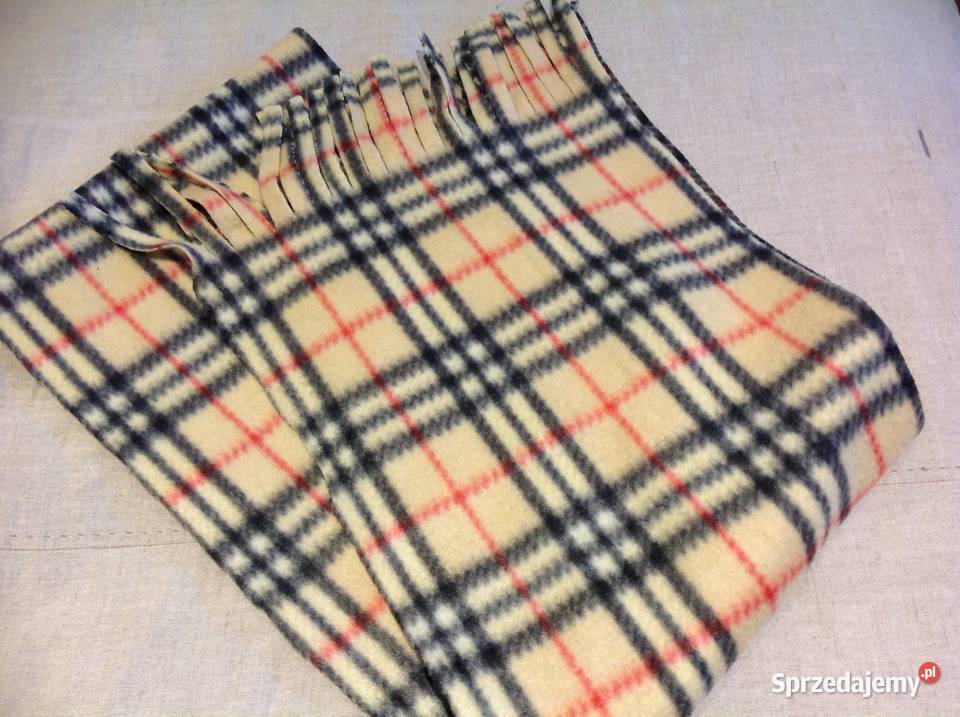 Ciepły Szalik damski Frędzle Krata Nowa Sól