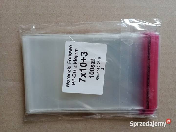 Worki z klejem z taśmą klejąca 7 x 10 sprzedam