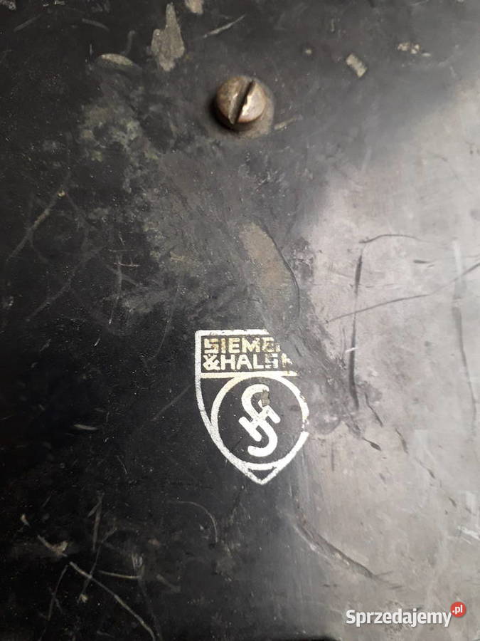 Stary telefon Siemens kolejowy na korbkę Warszawa