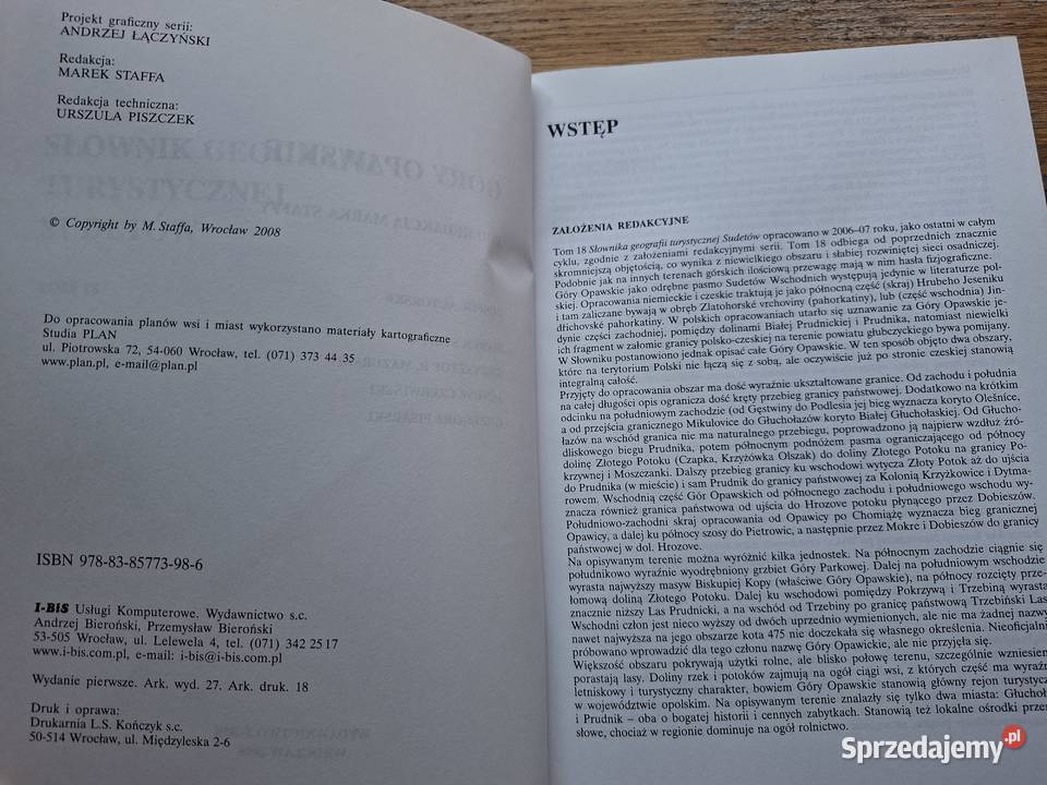 Słownik geografii turystycznej Sudetów 18 góry Kraków