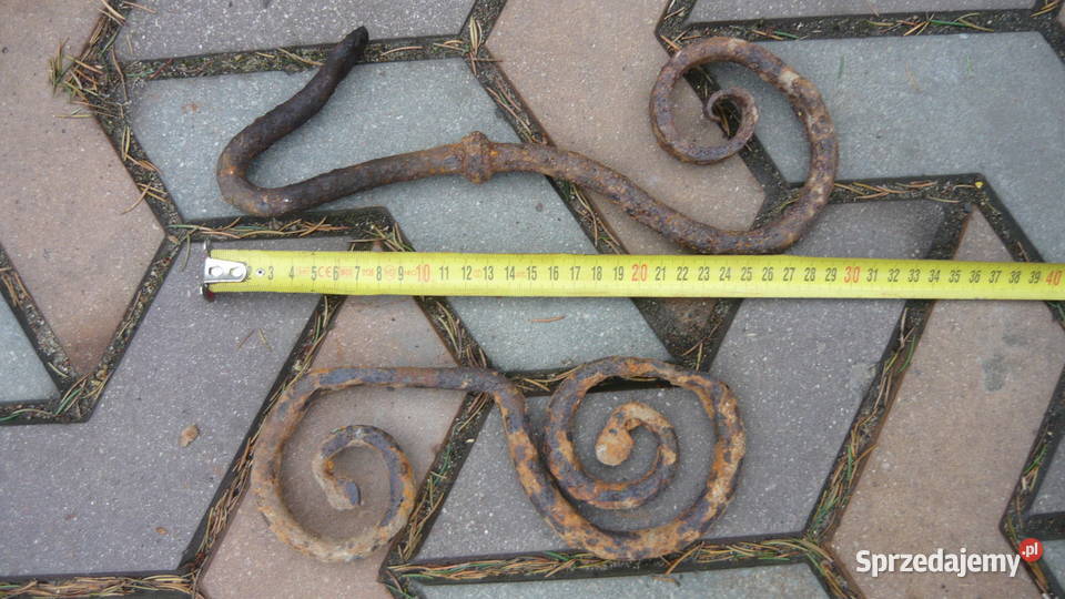 Okucia bryczki sań powozu kute kowalskie stare