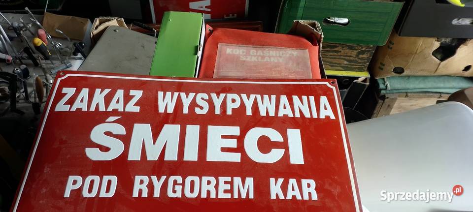 Tablica emaliowana stara duża droga prawdziwego Jarosław