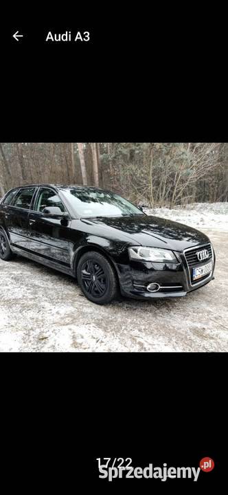 Sprzedam Audi a3 8P mały przebieg skóra navi 1968cm3 Chełmno