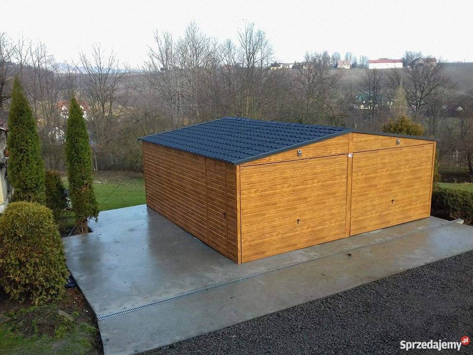 Garaż Blaszany Drewnopodobny 3x5 Garaże Blaszane Lublin