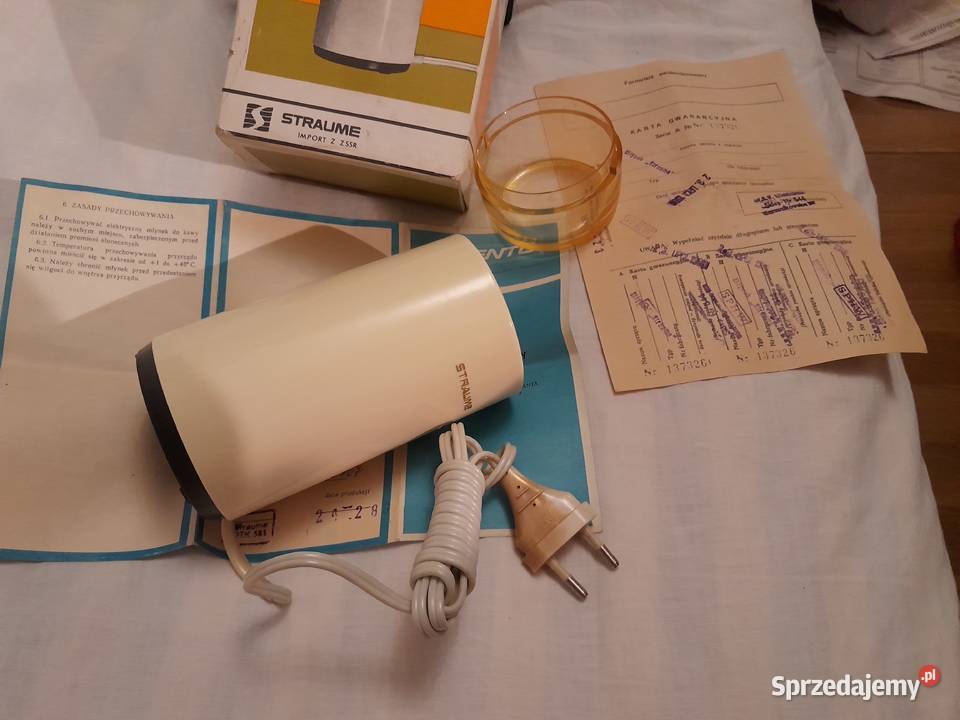 MŁYNEK DO KAWY STRAUME SPRAWNY VINTAGE Z PRL AGD drobne Warszawa