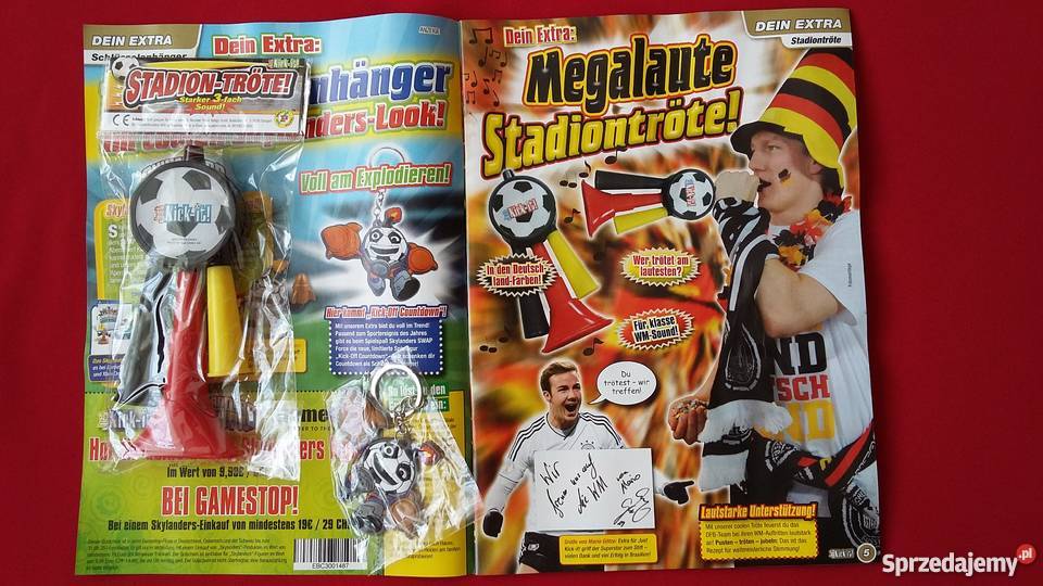 Zestaw kibica Just Kickit Trąbki Breloczek Olkusz