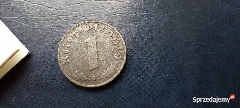 Stare monety 3 fenig 1942 G Niemcy Lesko