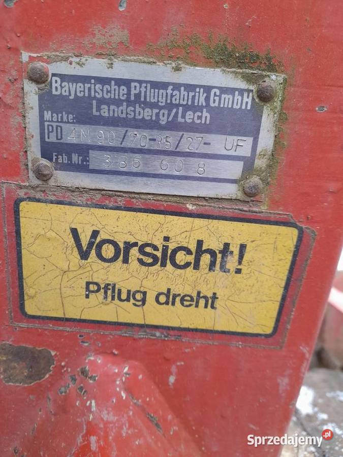 Pług obrotowy Landsberg 4 skibowy nie Lemken nieuszkodzony Gryfów Śląski