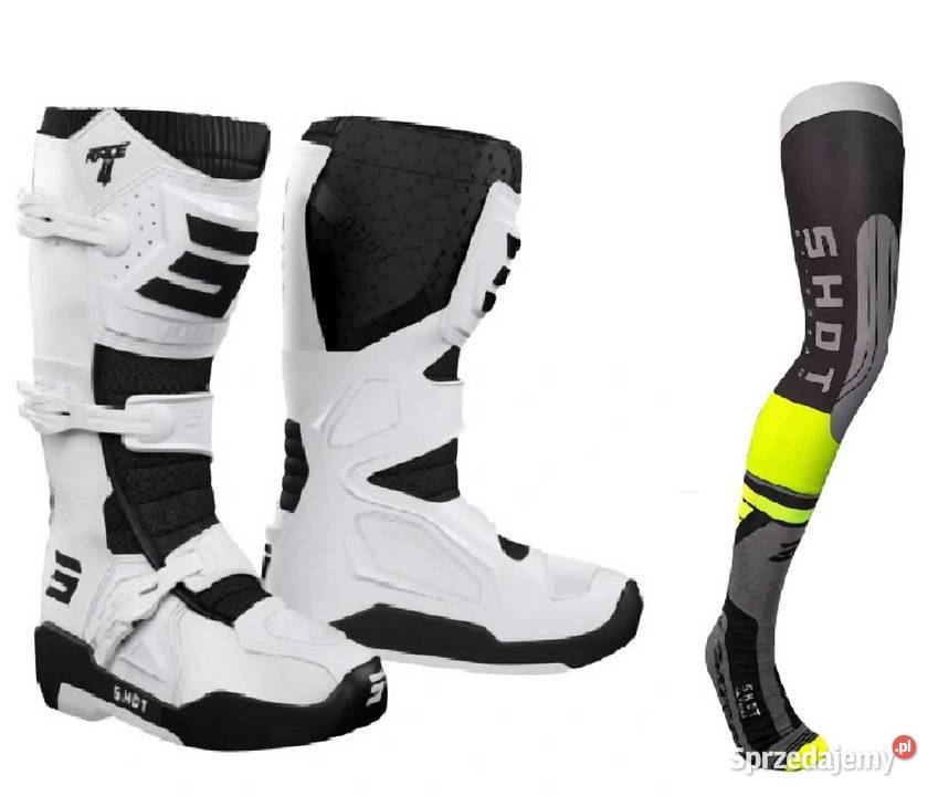 BUTY SHOT RACE 4 BIAŁE 4041424344 SKARPETY POD Mrągowo