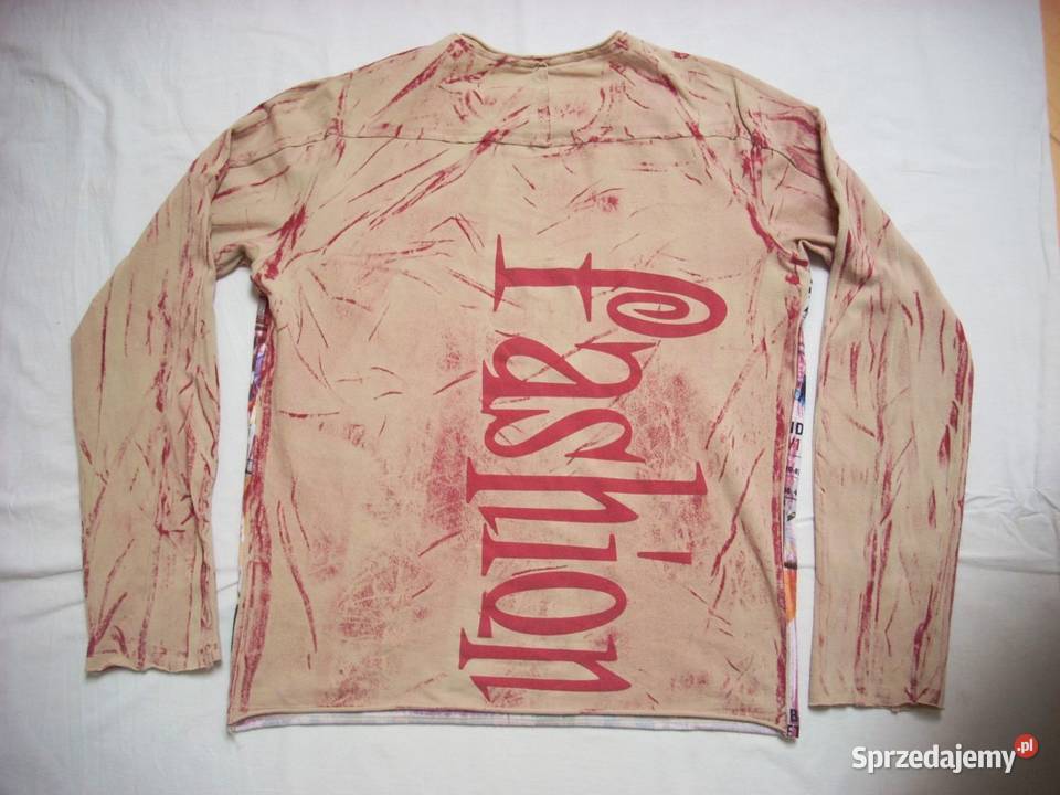 wŁOSKA Bluzka z Nadrukiem Miasto 40 Nowy Sącz