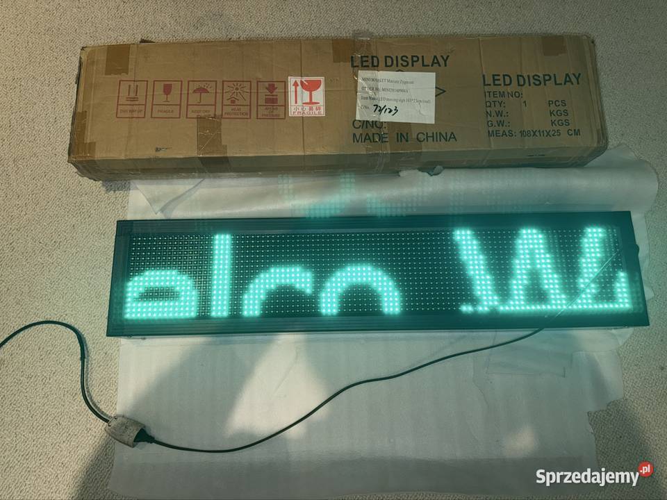 Tablica led wyświetlacz tekstowy 1081125 Gliwice