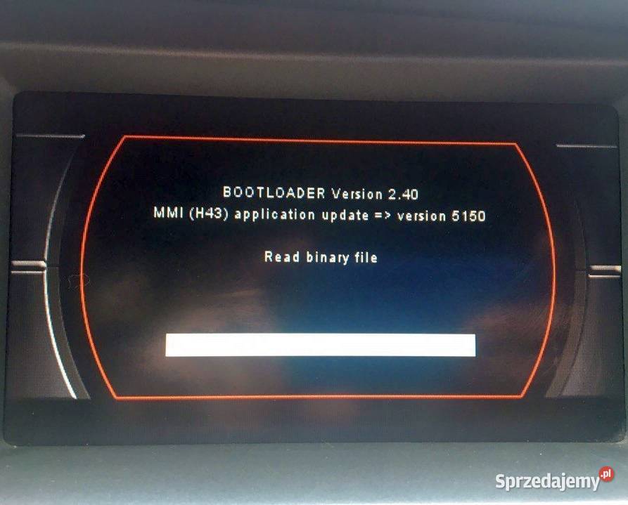 Audi MMI 2G BOOTLOADER Nawigacja A4 A5 A6 A8 Q7 Polskie Menu