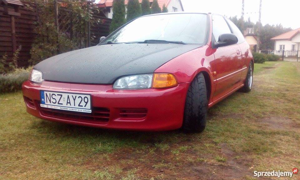 Honda Civic Vgen jajko jdm gwint welurowa tapicerka warmińsko-mazurskie Tylkowo