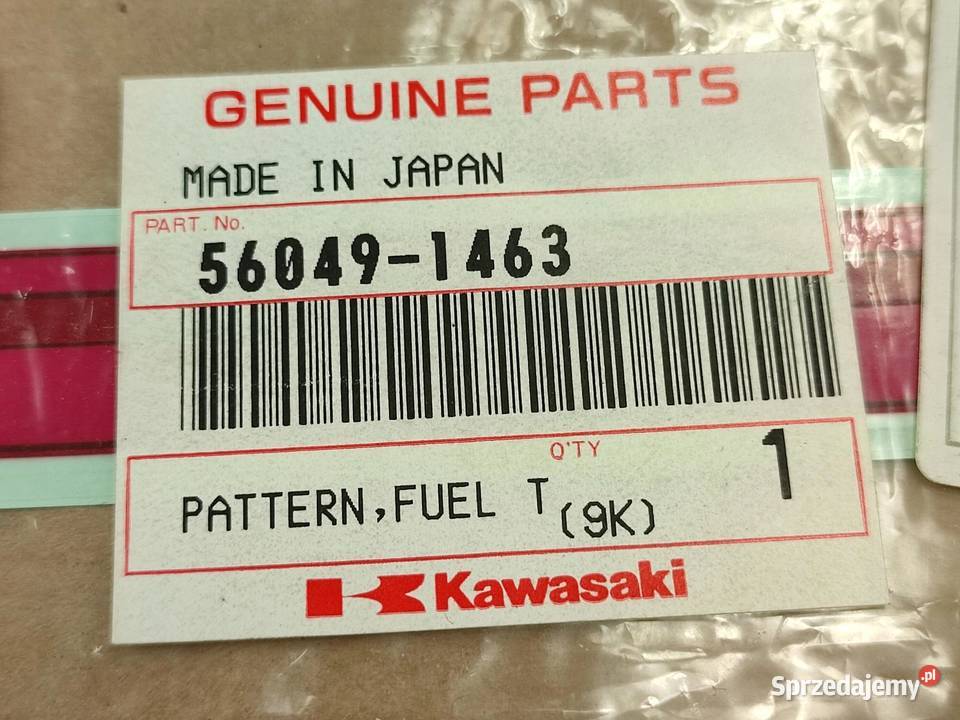 NAKLEJKA NA BAK LEWA STR KAWASAKI GPZ500S