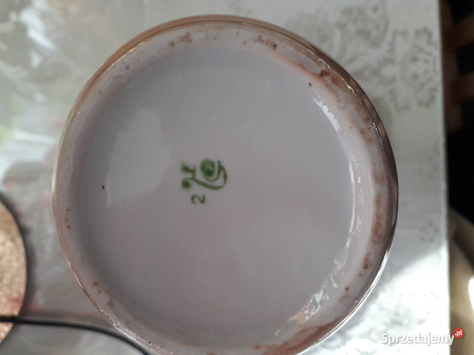 Ceramiczna butla wazon sygnowany Warszawa