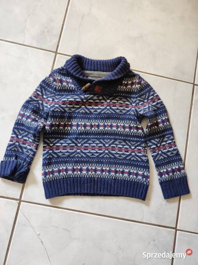 golf sweter sweterek bluza ciepła dziecięca z Rozmiar 92 Swetry
