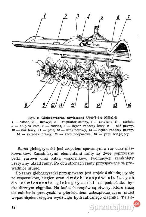glebogryzarka grudziadzka u 500 instrukcja i Stalowa Wola