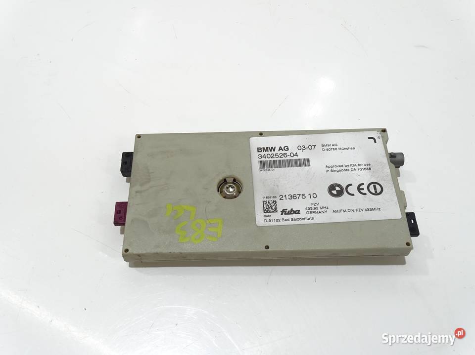 WZMACNIACZ ANTENOWY BMW X3 E83 LIFT 3402526 Wzmacniacze sprzedam