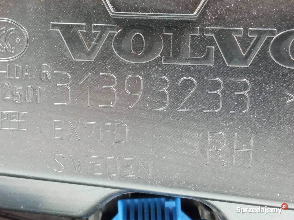 TAPICERKA BOCZEK PRAWY TYŁ Volvo S90 II 2016 świętokrzyskie sprzedam