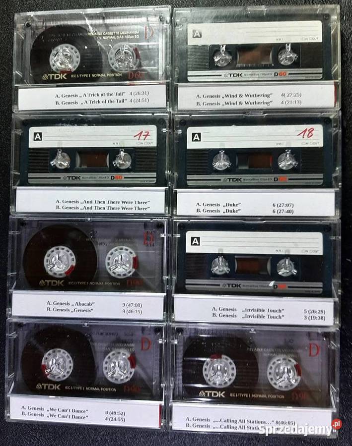 Kolekcjonerskie kasety TDK z Genesis Gdynia sprzedam