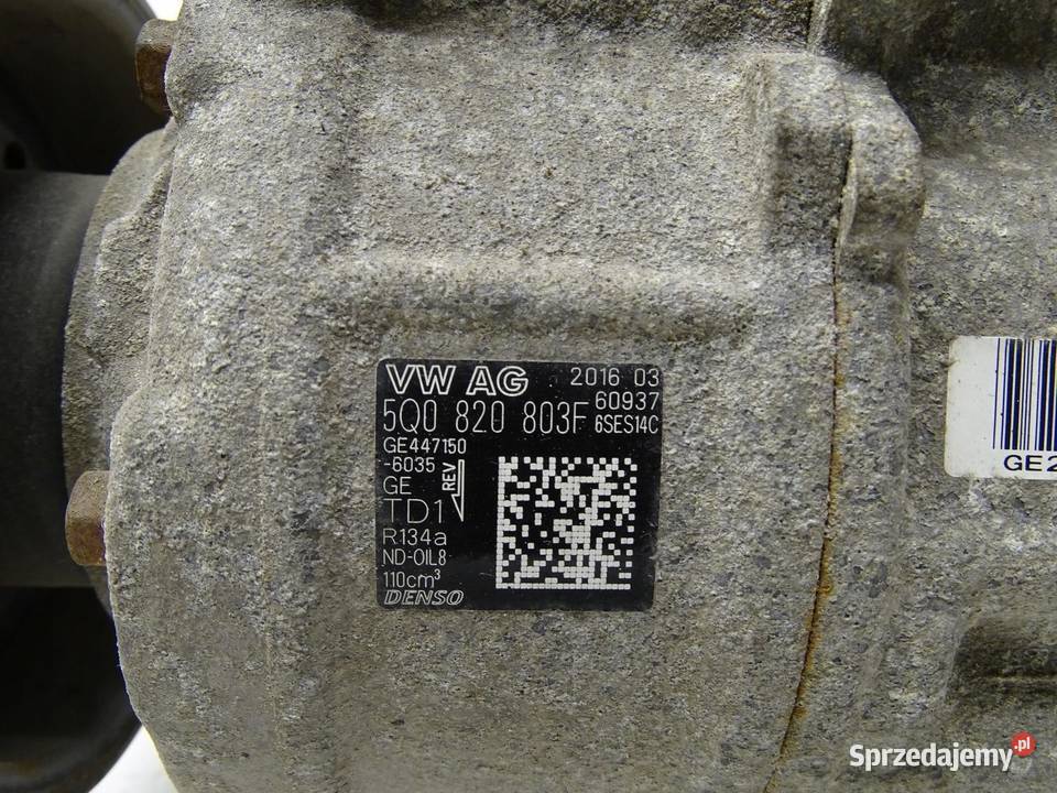 SPRĘŻARKA KLIMATYZACJI TIGUAN 5N IBIZA IV GOLF