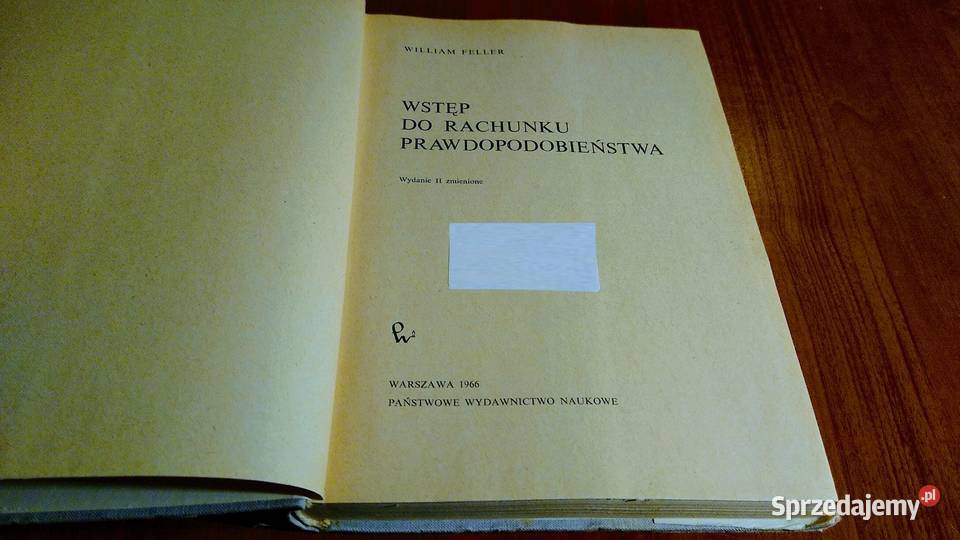 Wstęp do rachunku prawdopodobieństwa 1 William